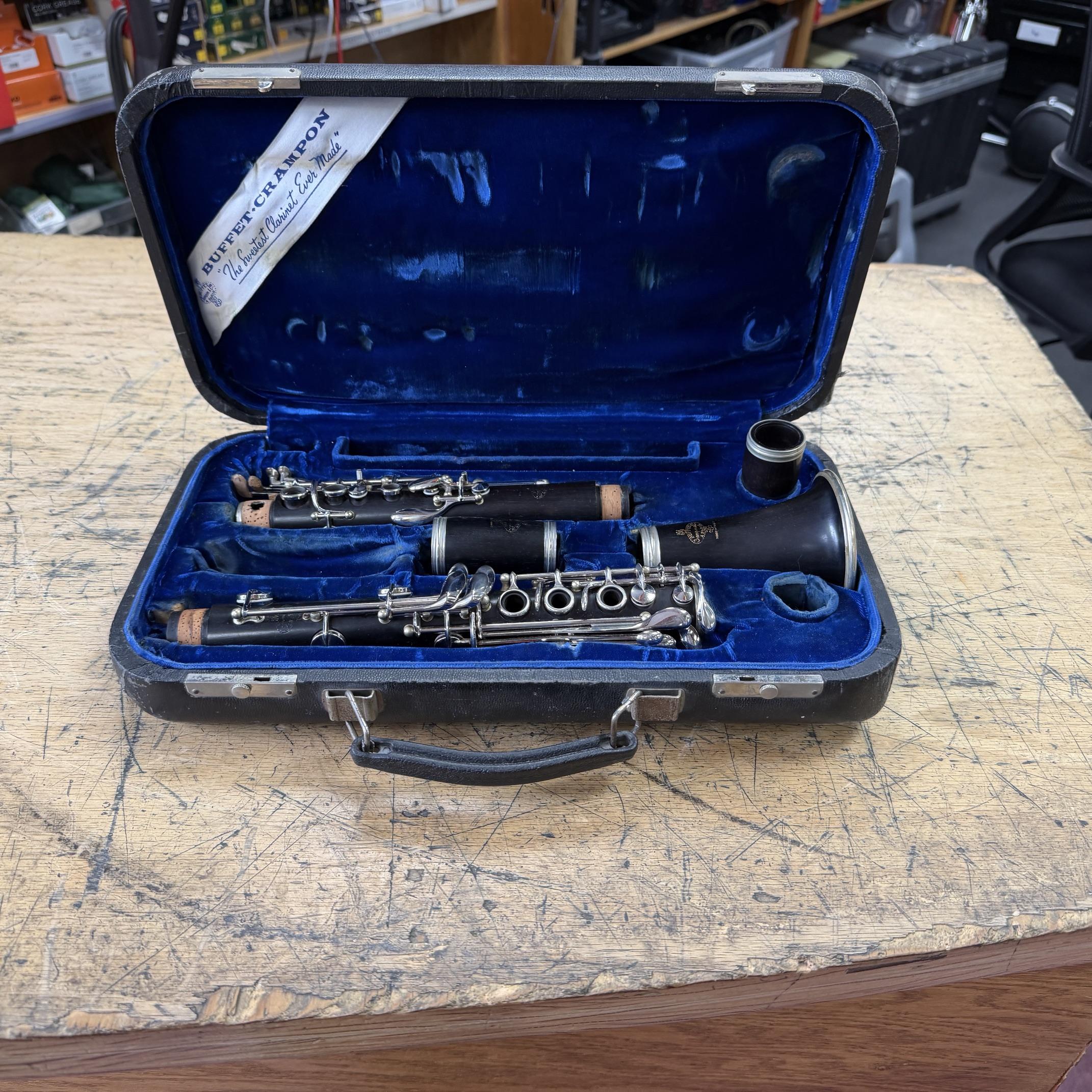 Vintage Buffet R-13 F Prefix Modified Boehm Prestige Pro Professional Wood Clarinet with Case and Two Barrels