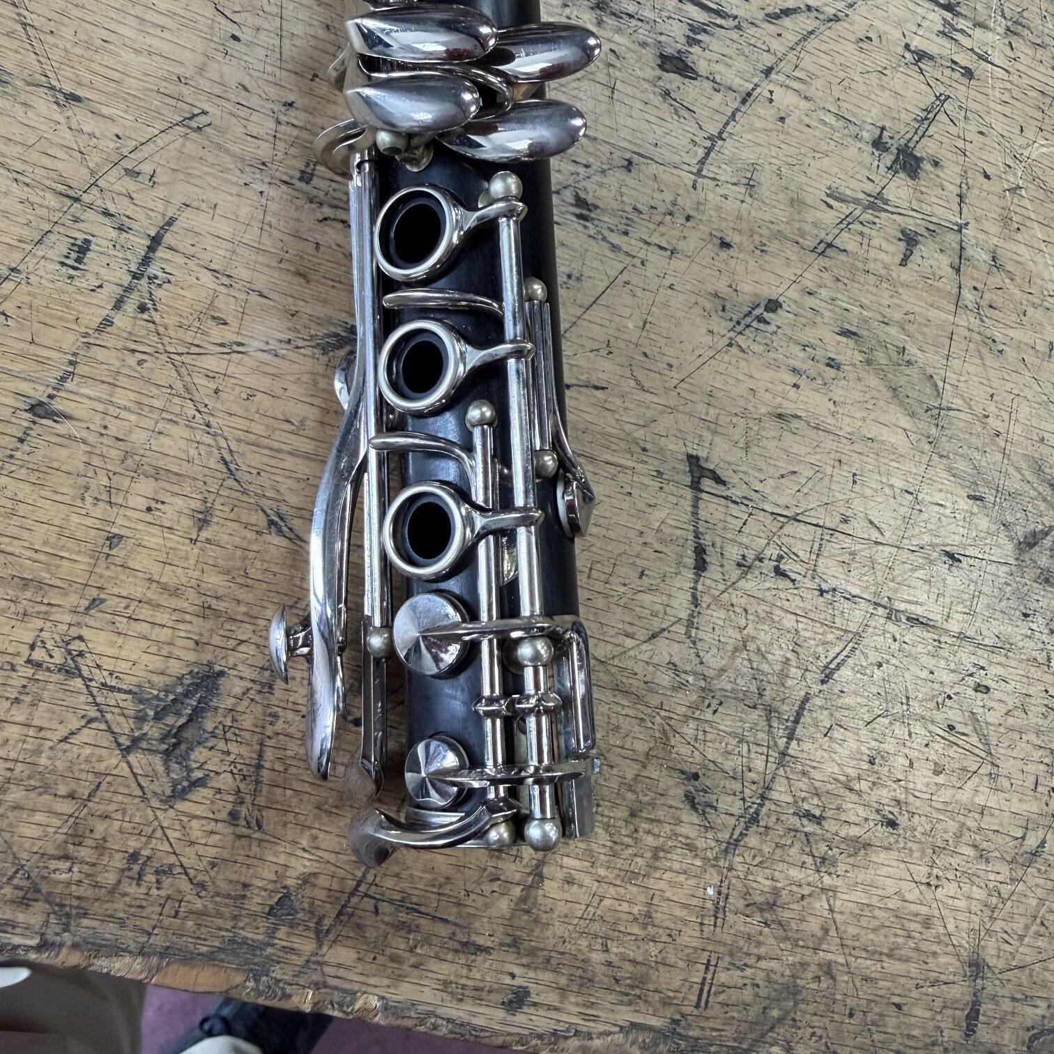 Vintage Buffet R-13 F Prefix Modified Boehm Prestige Pro Professional Wood Clarinet with Case and Two Barrels - Image 13