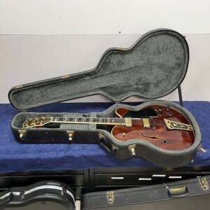 Vintage Gretsch Super Chet Hollowbody Electric Guitar 1972 with Epiphone Case Project