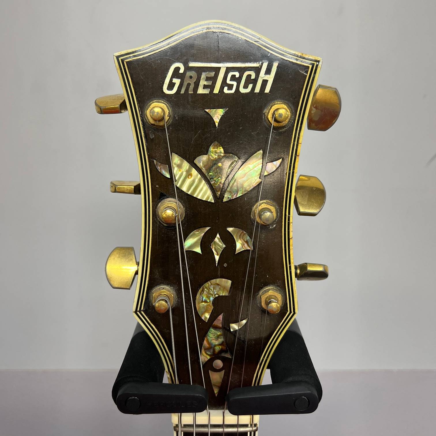 Vintage Gretsch Super Chet Hollowbody Electric Guitar 1972 with Epiphone Case Project - Image 4