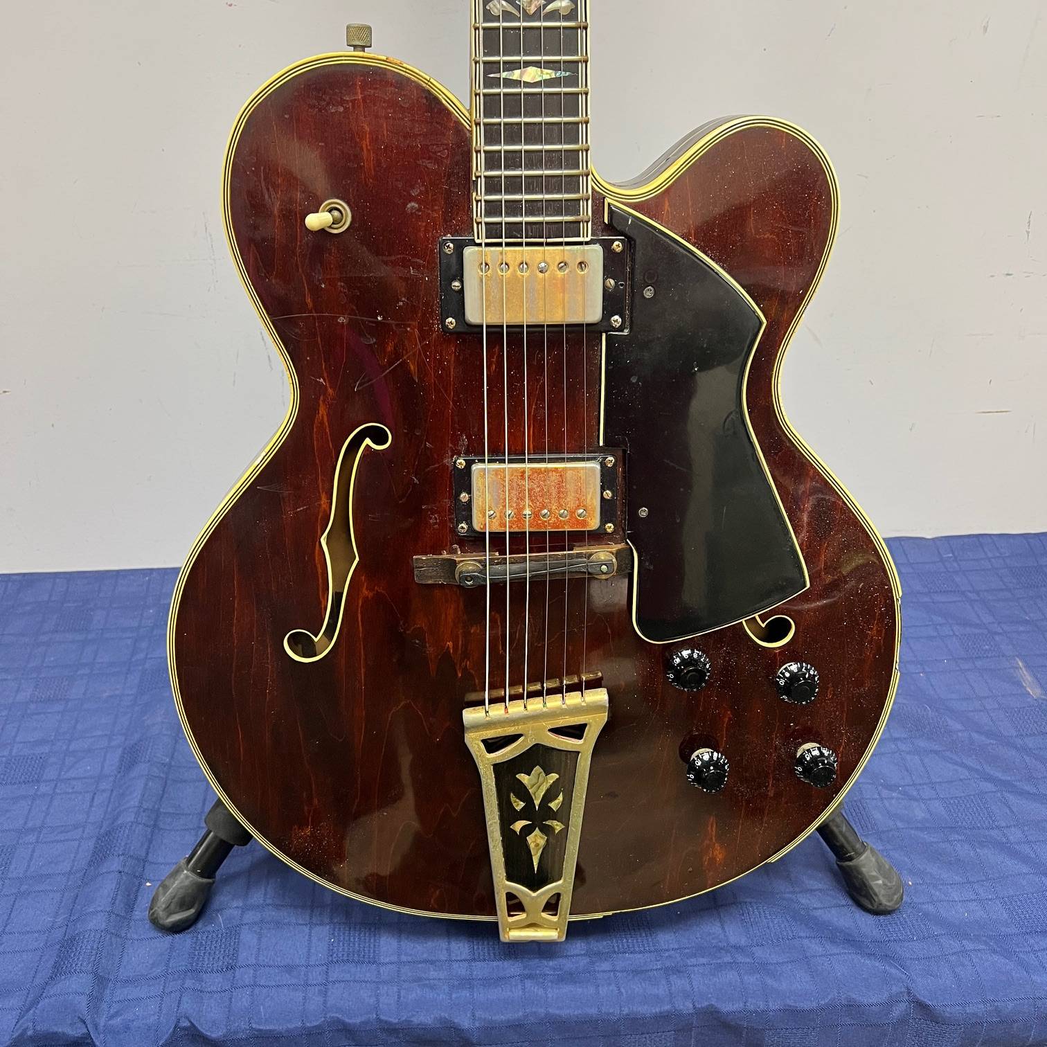 Vintage Gretsch Super Chet Hollowbody Electric Guitar 1972 with Epiphone Case Project - Image 8