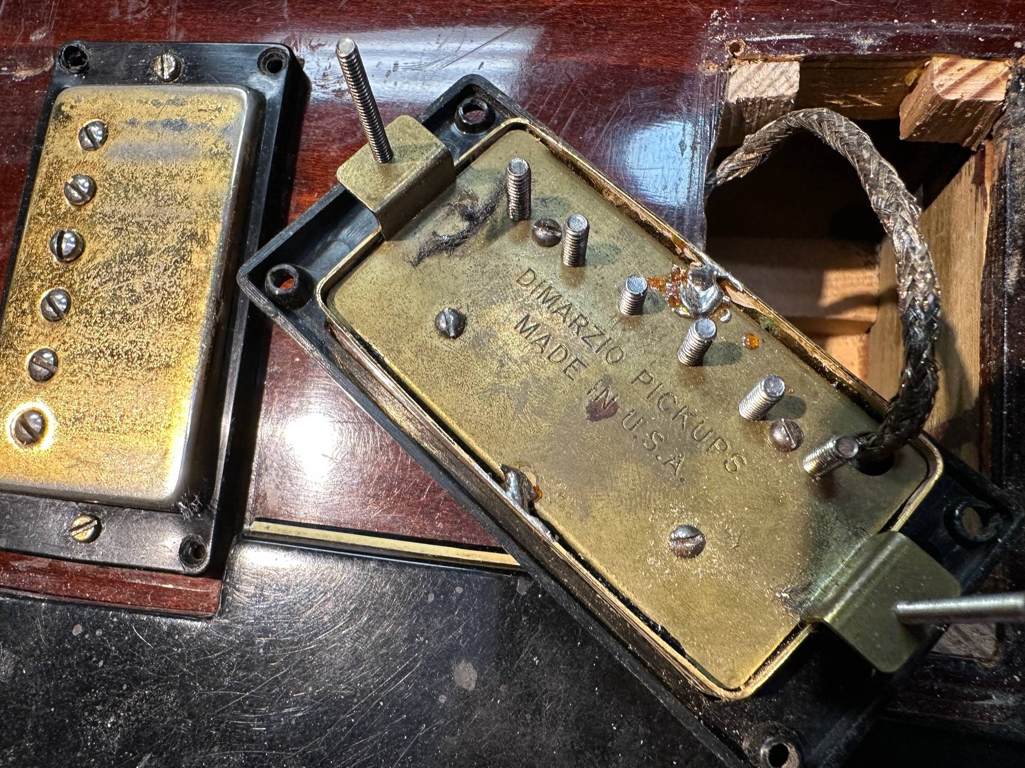 Vintage Gretsch Super Chet Hollowbody Electric Guitar 1972 with Epiphone Case Project - Image 32