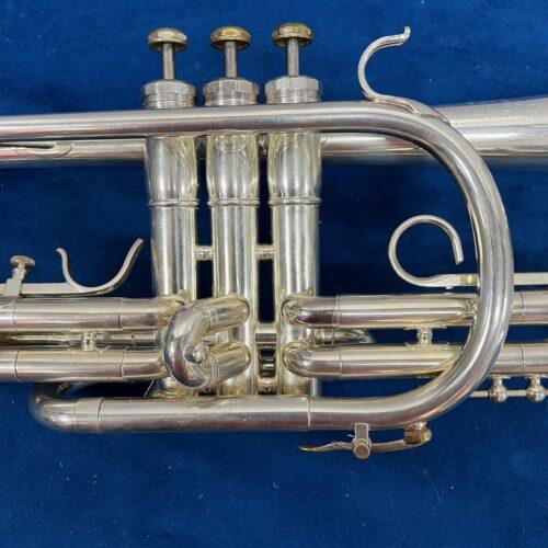Vintage Olds Super Star Bb Silver Cornet Fullerton California USA with Original Case Just Serviced 1972 - Image 3