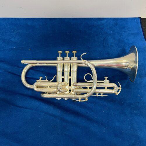 Vintage Olds Super Star Bb Silver Cornet Fullerton California USA with Original Case Just Serviced 1972 - Image 7