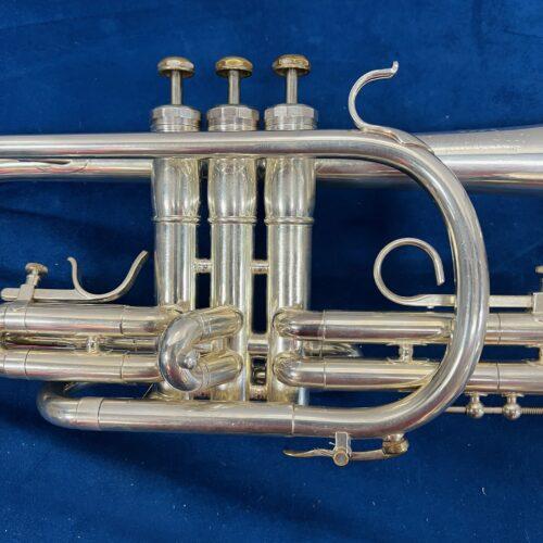 Vintage Olds Super Star Bb Silver Cornet Fullerton California USA with Original Case Just Serviced 1972 - Image 9