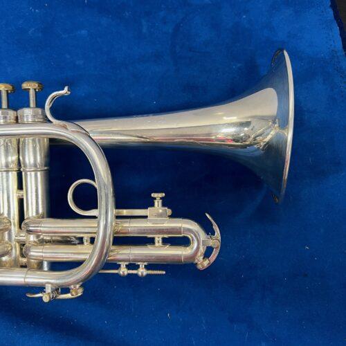Vintage Olds Super Star Bb Silver Cornet Fullerton California USA with Original Case Just Serviced 1972 - Image 10