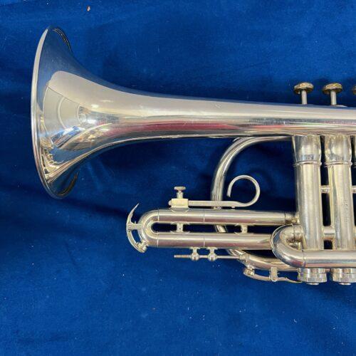 Vintage Olds Super Star Bb Silver Cornet Fullerton California USA with Original Case Just Serviced 1972 - Image 14