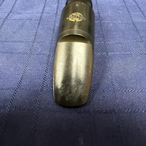 Vintage Selmer Paris Scroll E Hard Rubber Tenor Sax Saxophone Mouthpiece - Image 4