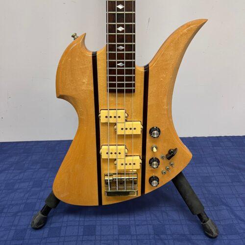 Vintage BC Rich USA Mockingbird 4-string electric bass guitar neck through body with Original Case Early 1980's - Image 5