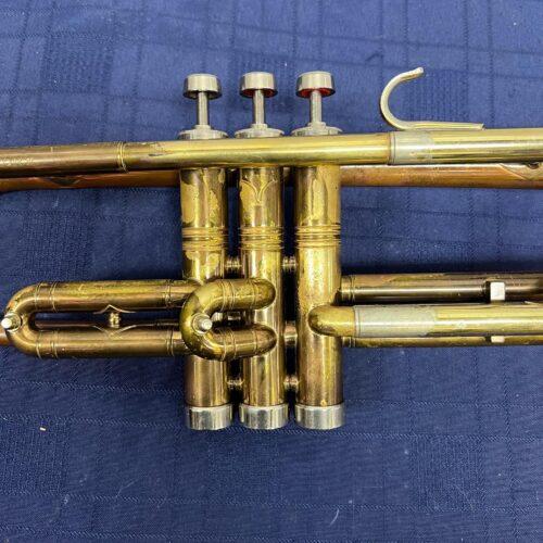 Vintage Conn Director Bb Trumpet with Original Case and Mouthpiece Copper Bell 1956 - Image 5