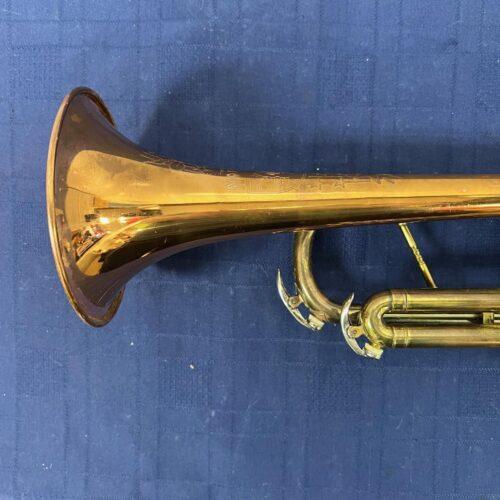 Vintage Conn Director Bb Trumpet with Original Case and Mouthpiece Copper Bell 1956 - Image 10