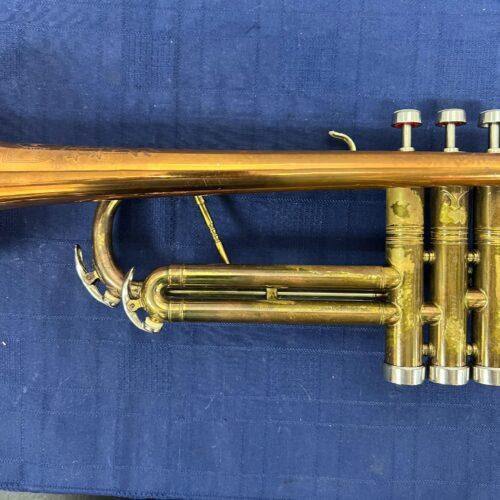 Vintage Conn Director Bb Trumpet with Original Case and Mouthpiece Copper Bell 1956 - Image 11