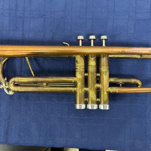 Vintage Conn Director Bb Trumpet with Original Case and Mouthpiece Copper Bell 1956 - Image 12