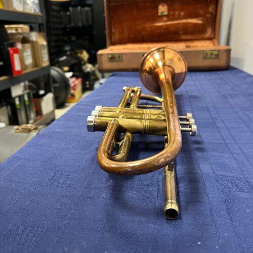 Vintage Conn Director Bb Trumpet with Original Case and Mouthpiece Copper Bell 1956 - Image 14