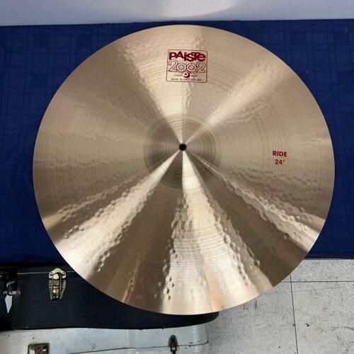 Used Paiste 2002 24" Ride Cymbal Made in Switzerland 3776 Grams