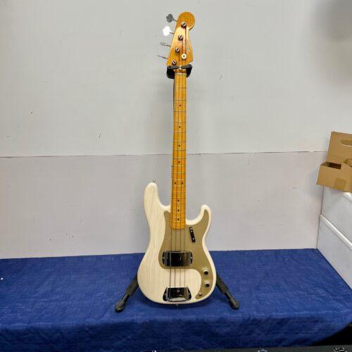 Used Fender American Vintage P Precision 4-String Electric Bass Guitar Blonde over Ash with Case 2012 - Image 2