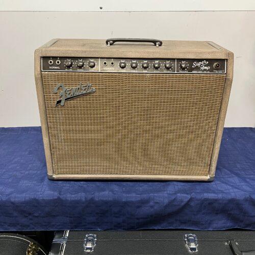 Vintage Fender Super 6G4A Brownface 40-Watt 2x10" Tube Guitar Combo Guitar Amp Amplifier 1960