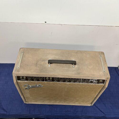 Vintage Fender Super 6G4A Brownface 40-Watt 2x10" Tube Guitar Combo Guitar Amp Amplifier 1960 - Image 2