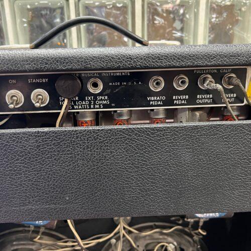 Vintage Fender Silverface Super Reverb 4x10 Combo Tube Amp Amplifier 1973 - Image 8