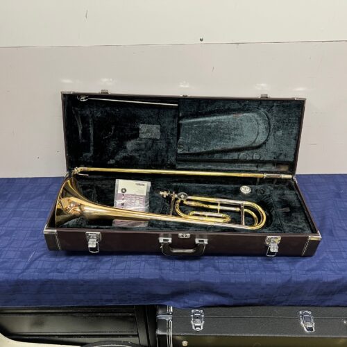 Used Yamaha YSL-682G Large Bore Tenor Trombone w/ F Attachment with Case and Mouthpiece Just Serviced