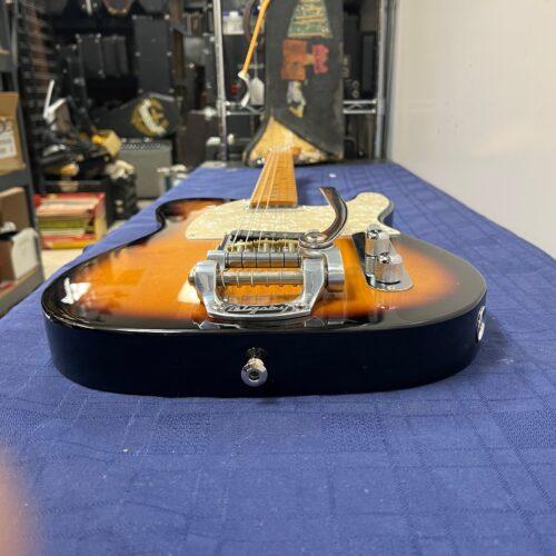 Used Fender Tele Telecaster Electric Guitar Made in Mexico 2022 with Custom Vibramate Bridge Kluson Locking Tuners Bigsby Tremolo and Case - Image 26