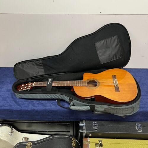 Used Cordoba Fusion Series 12 Natural Acoustic Electric Classical Nylon String Guitar with Gig Bag