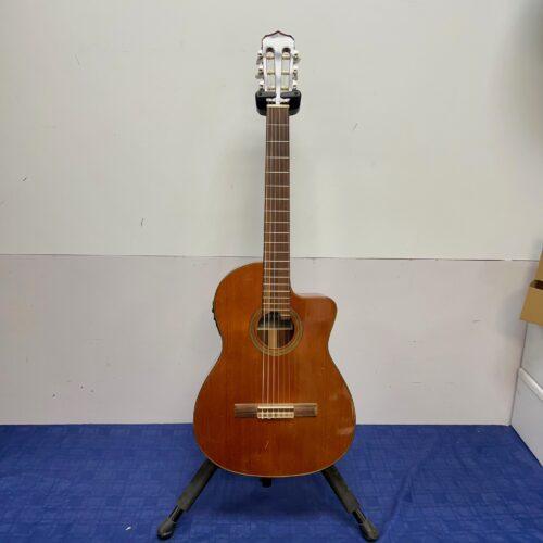 Used Cordoba Fusion Series 12 Natural Acoustic Electric Classical Nylon String Guitar with Gig Bag - Image 2