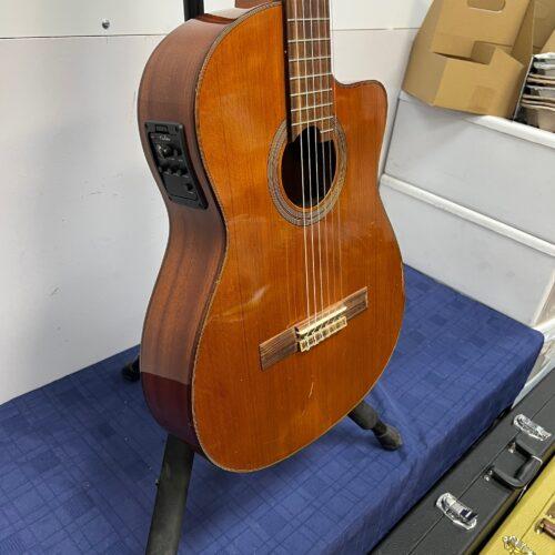 Used Cordoba Fusion Series 12 Natural Acoustic Electric Classical Nylon String Guitar with Gig Bag - Image 12