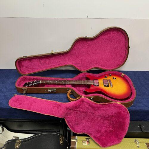 Vintage 1998 Gibson Les Paul Studio Double Cutaway Electric Guitar Cherry Sunburst DC with Gibson Case - Image 2