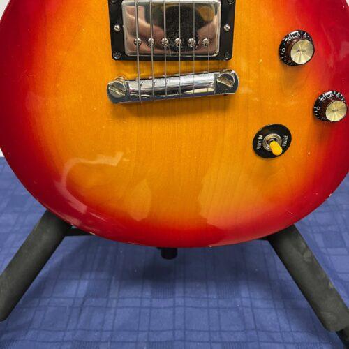 Vintage 1998 Gibson Les Paul Studio Double Cutaway Electric Guitar Cherry Sunburst DC with Gibson Case - Image 12