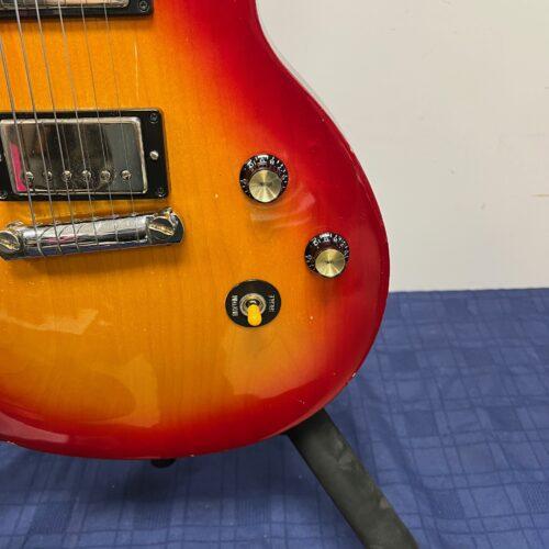 Vintage 1998 Gibson Les Paul Studio Double Cutaway Electric Guitar Cherry Sunburst DC with Gibson Case - Image 13