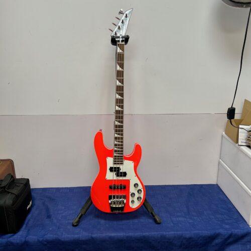 Used Jackson X Series Through-Body Maple Neck Active 4-String Electric Bass Guitar Rocket Red