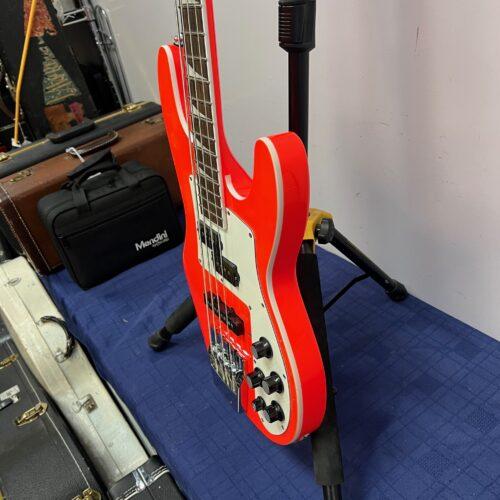 Used Jackson X Series Through-Body Maple Neck Active 4-String Electric Bass Guitar Rocket Red - Image 13