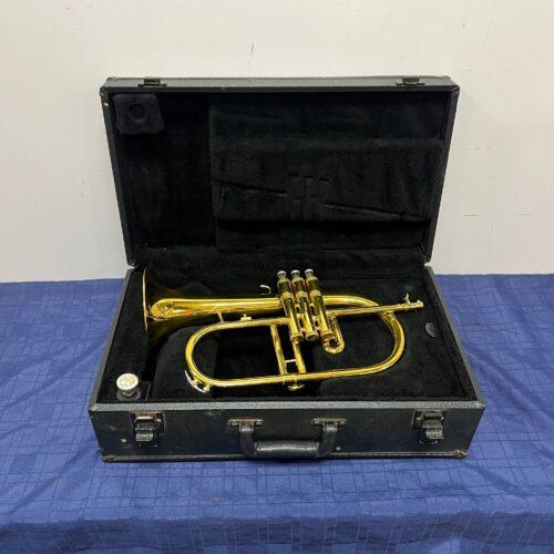 Used King 650 Bb Flugelhorn with Case and Mouthpiece Just Serviced Made in the USA