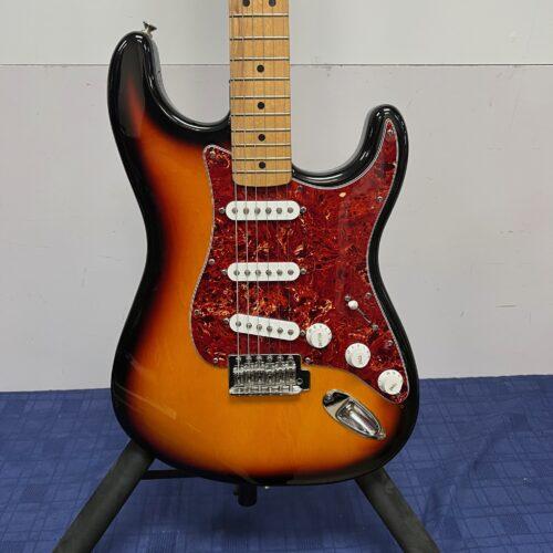 Used Fender Strat Stratocaster Electric Guitar Made in Mexico 1999 Sunburst - Image 8