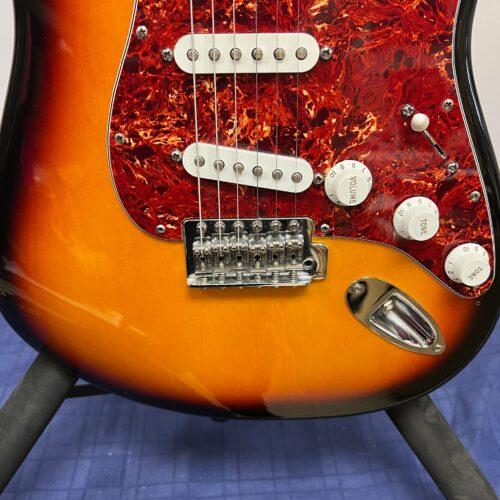 Used Fender Strat Stratocaster Electric Guitar Made in Mexico 1999 Sunburst - Image 10