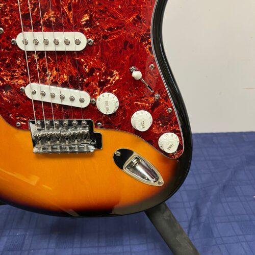 Used Fender Strat Stratocaster Electric Guitar Made in Mexico 1999 Sunburst - Image 11