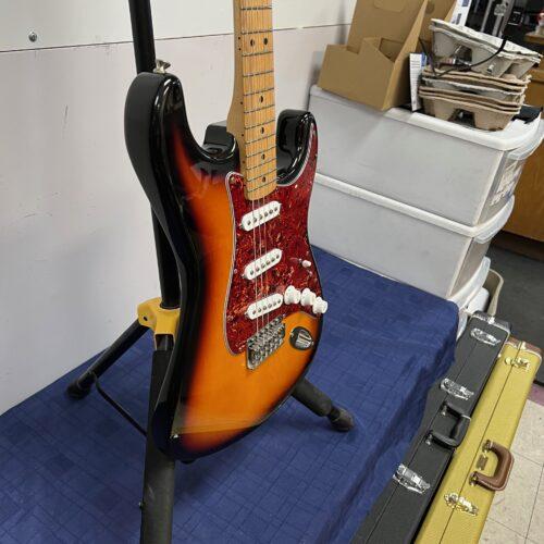 Used Fender Strat Stratocaster Electric Guitar Made in Mexico 1999 Sunburst - Image 12