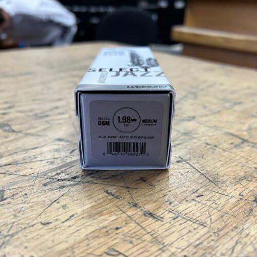 Used D'Addario D6M MJS-D6M Select Jazz Alto Saxophone Mouthpiece 6M with Original Box - Image 8