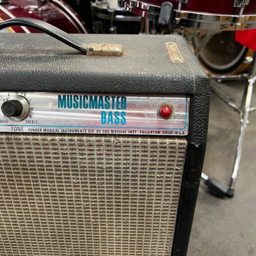 Vintage Fender MusicMaster Silverface Bass Guitar Tube Amp Amplifier Just Serviced 1974 - Image 3