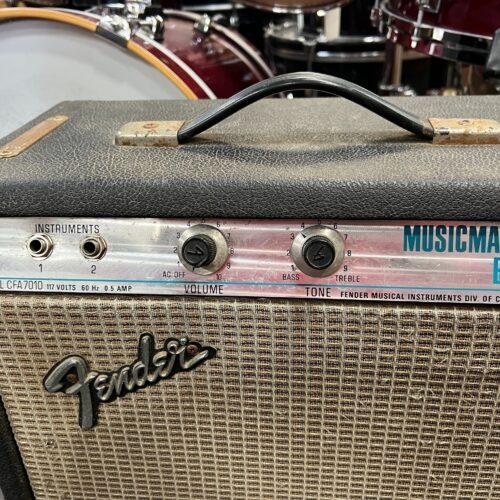 Vintage Fender MusicMaster Silverface Bass Guitar Tube Amp Amplifier Just Serviced 1974 - Image 4