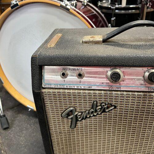 Vintage Fender MusicMaster Silverface Bass Guitar Tube Amp Amplifier Just Serviced 1974 - Image 5