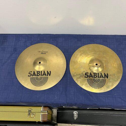 Used Sabian AAX Studio Hats 14" Hi Hat Cymbals