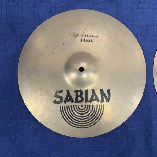 Used Sabian AAX Studio Hats 14" Hi Hat Cymbals - Image 2