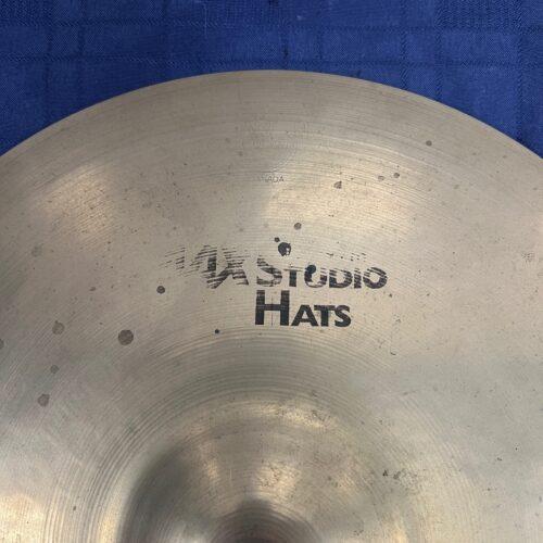 Used Sabian AAX Studio Hats 14" Hi Hat Cymbals - Image 3