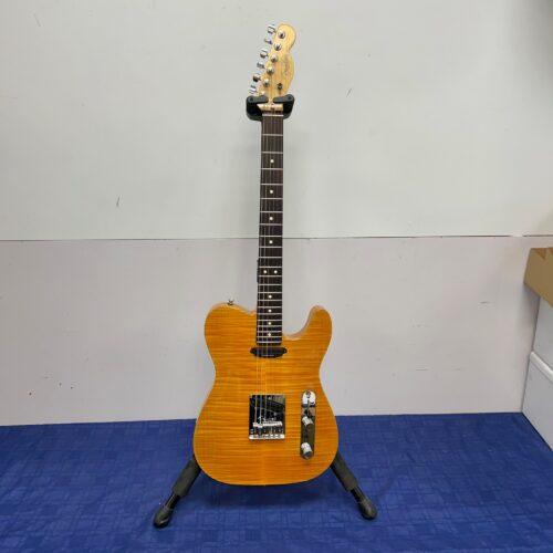 Used Fender Select Series American Tele Telecaster Carved Top Amber Custom Electric Guitar with Case - Image 28