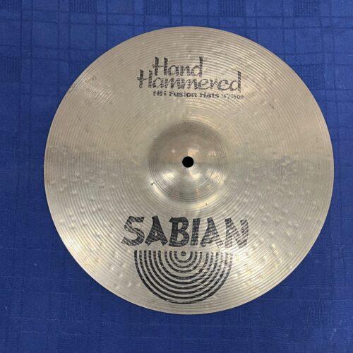 Used Sabian Hand Hammered HH Fusion Hats 14" Hi Hat Cymbals - Image 2