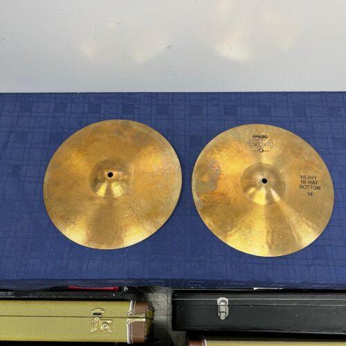 Used Paiste 404 14" Heavy Hi Hat Cymbals