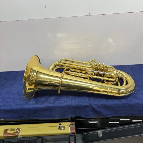 Used Jupiter JCB-482 3/4 Size 4-Valve Bb Tuba with Original Case and Mouthpiece Just Serviced - Image 2