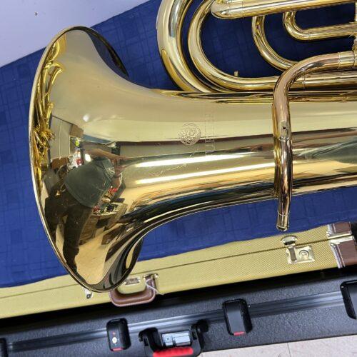 Used Jupiter JCB-482 3/4 Size 4-Valve Bb Tuba with Original Case and Mouthpiece Just Serviced - Image 4